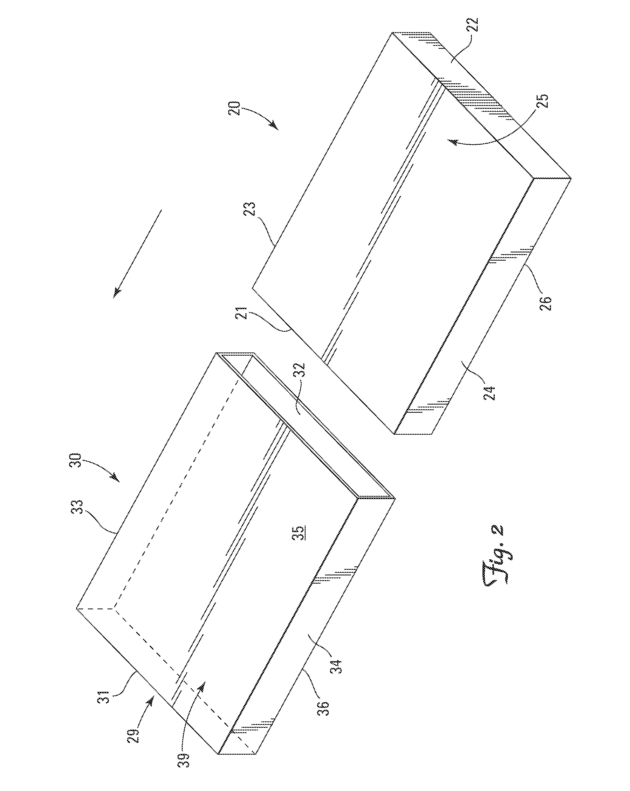 Assembly of abutting vacuum insulated panels arranged to form a retention chamber with a slip surface interposed between the panels