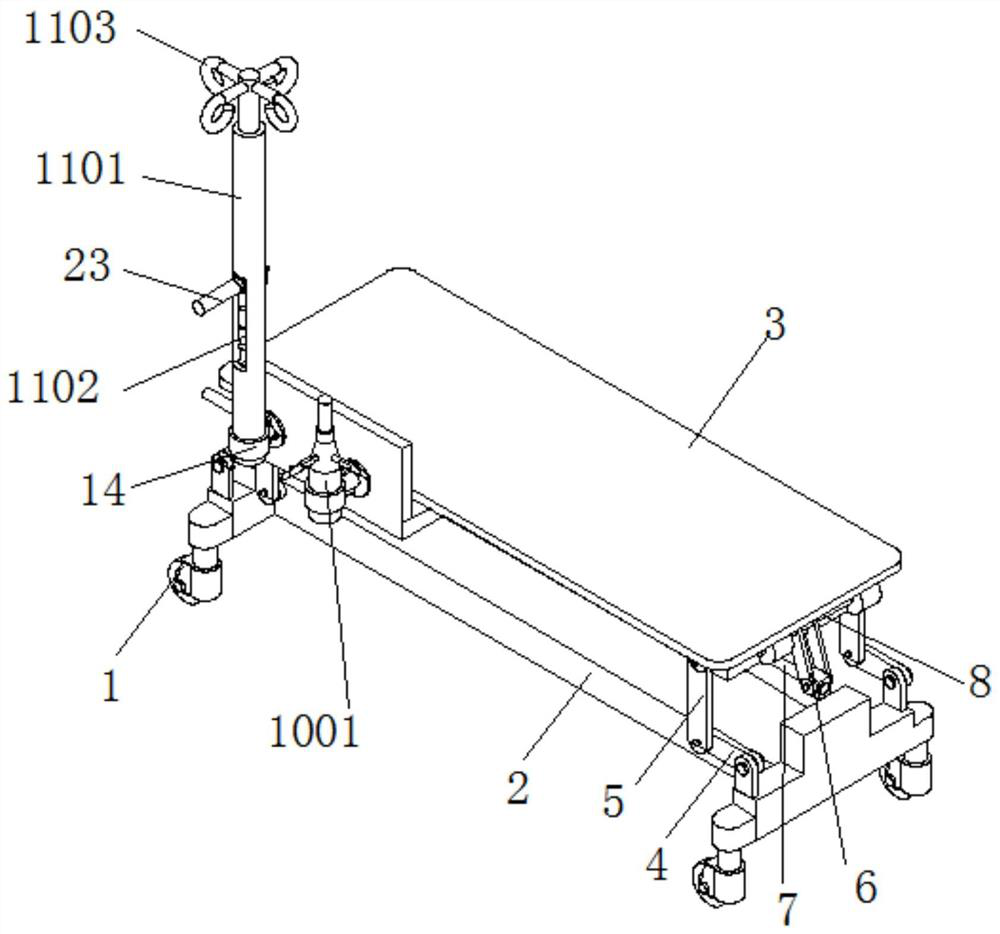 Infusion and oxygen delivery device for emergency department