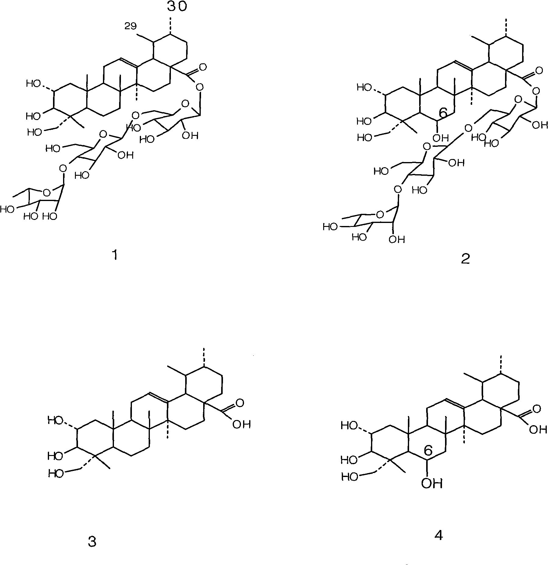 Method for preparing total asiatic acid, asiatic acid and madecassic acid from asiatic pennywort herb and use of prepared product