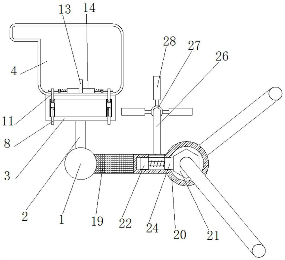 Photosensitive camera with anti-toppling function