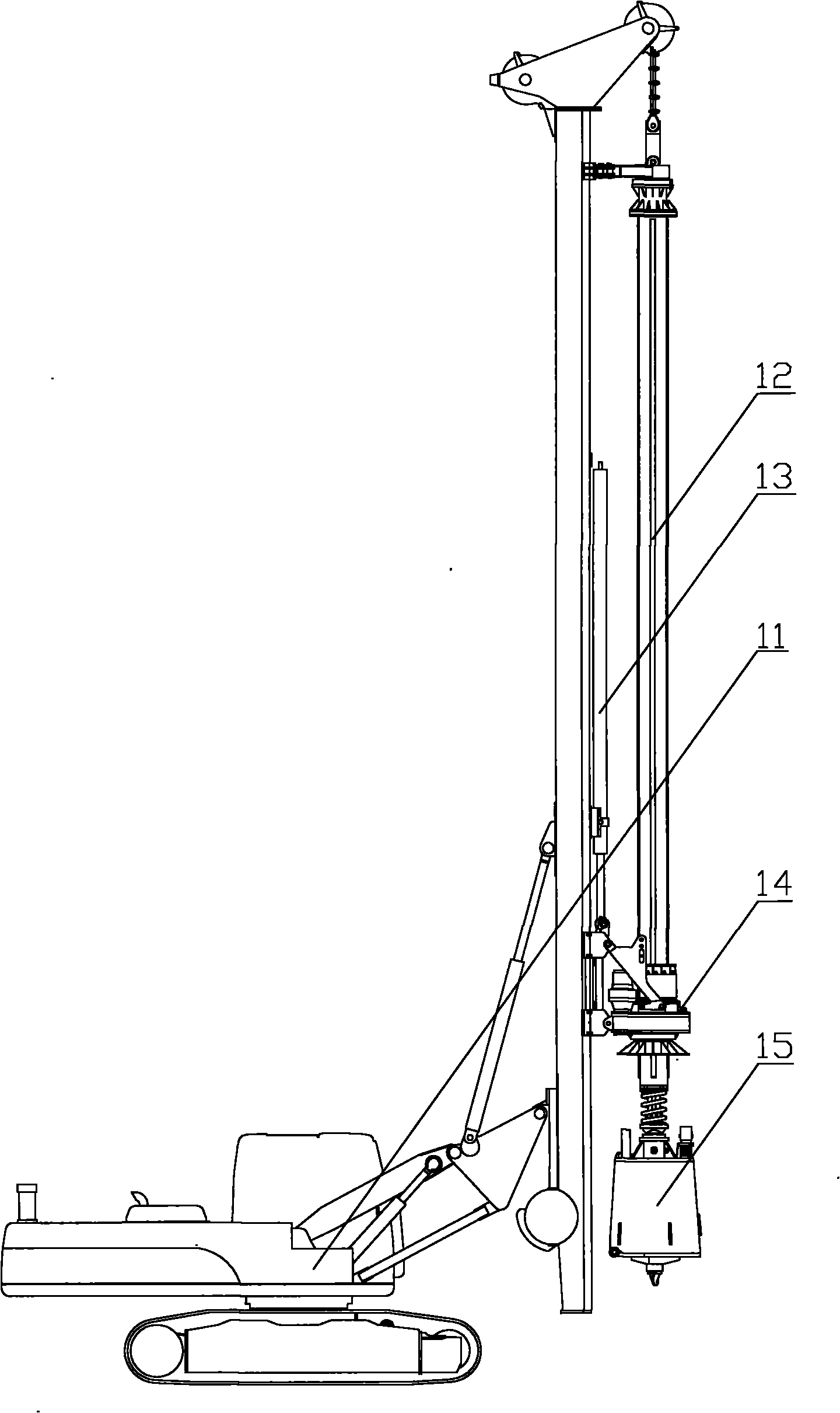 Piling machinery and sluice gate device thereof