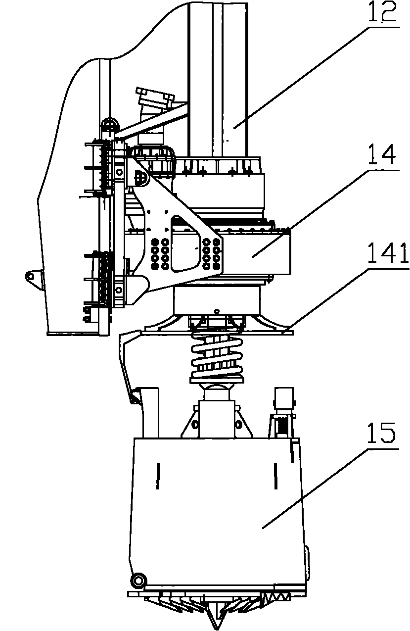 Piling machinery and sluice gate device thereof