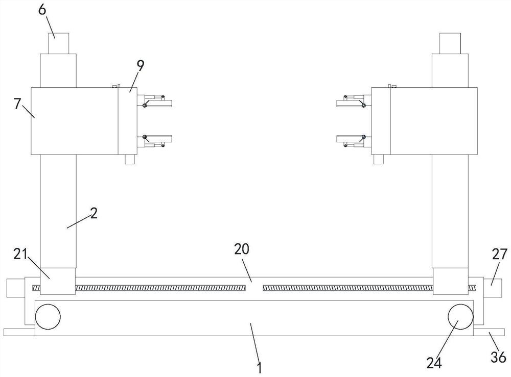 Double-manipulator carrying device of automatic welding machine
