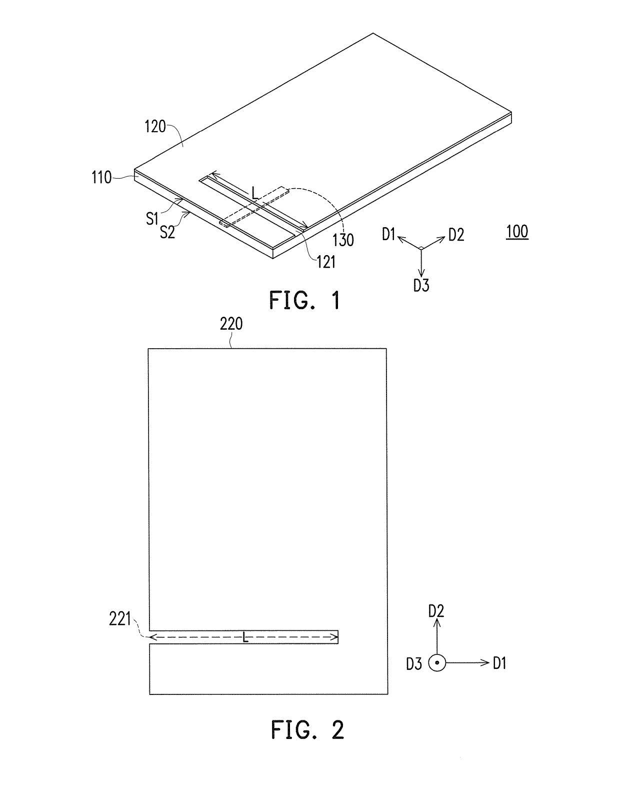 Slot antenna device