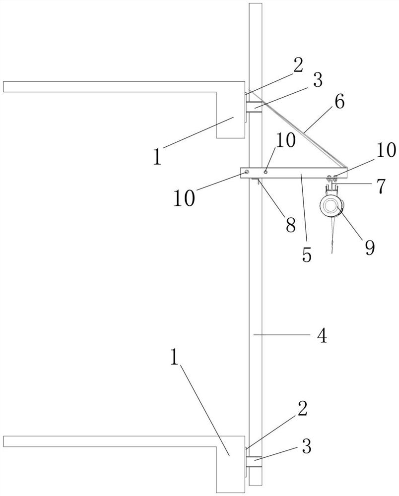 Lifting and hoisting method for external wall stone