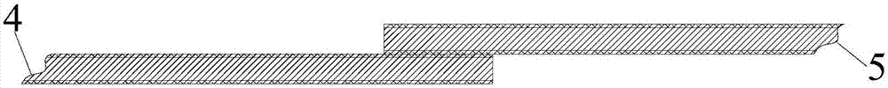 Preparation method for rapidly connecting short oblique belt prepregs into continuous oblique belt prepreg