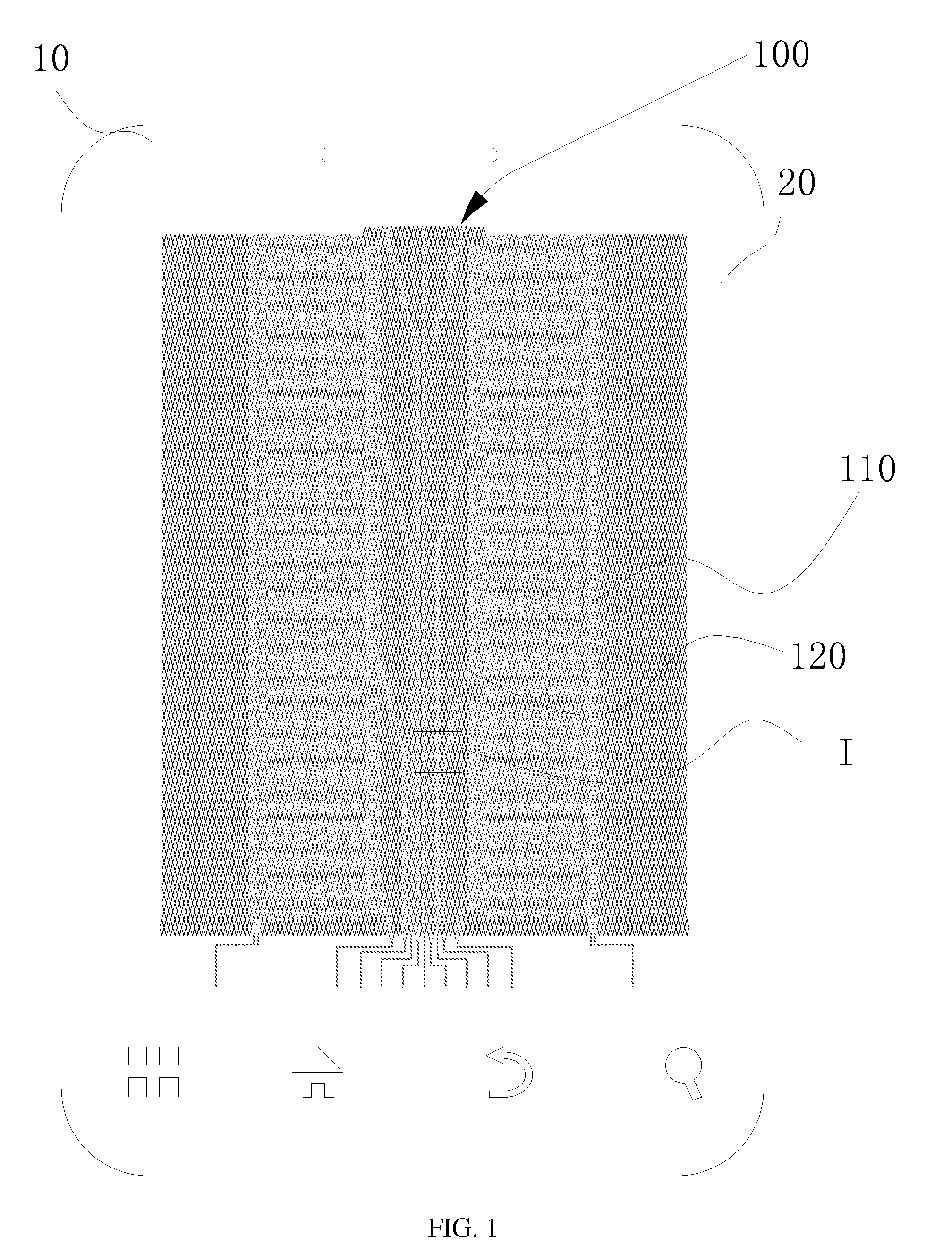 Conductive layer of touch screen