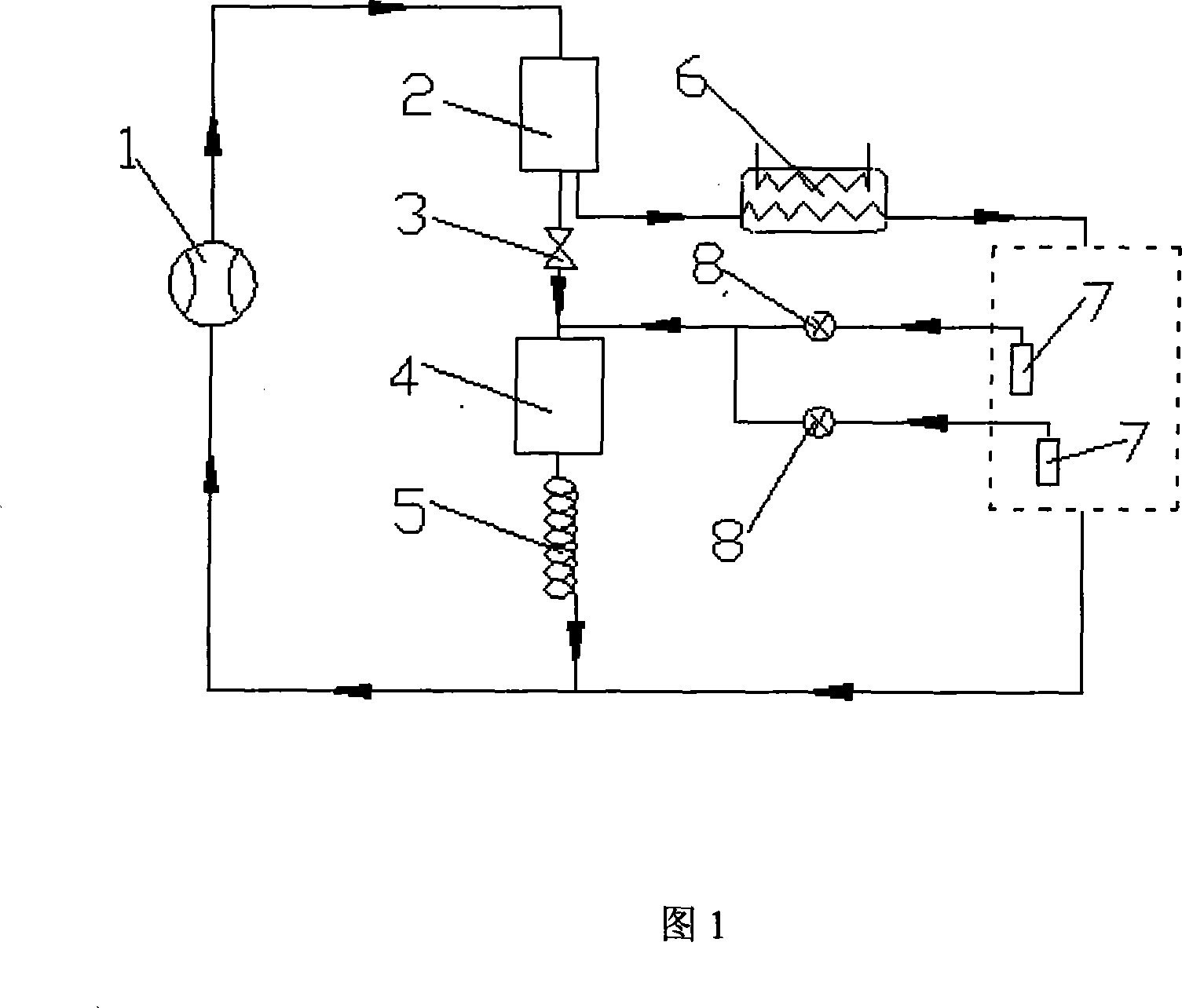 Automatic cascade refrigeration system exhaust pressure regulating device