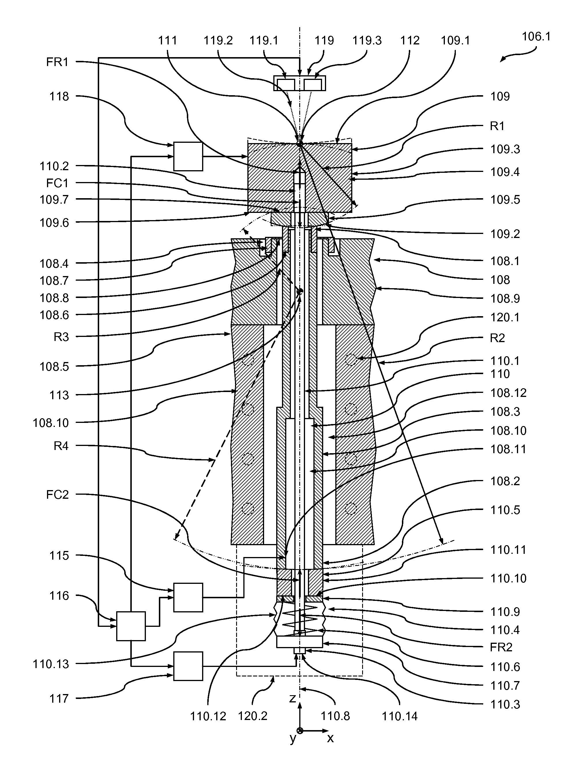 Facet mirror device