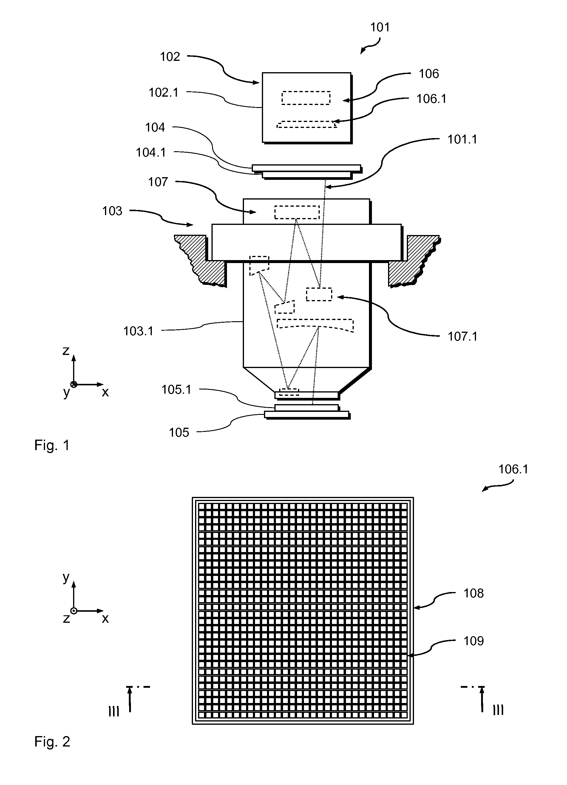 Facet mirror device