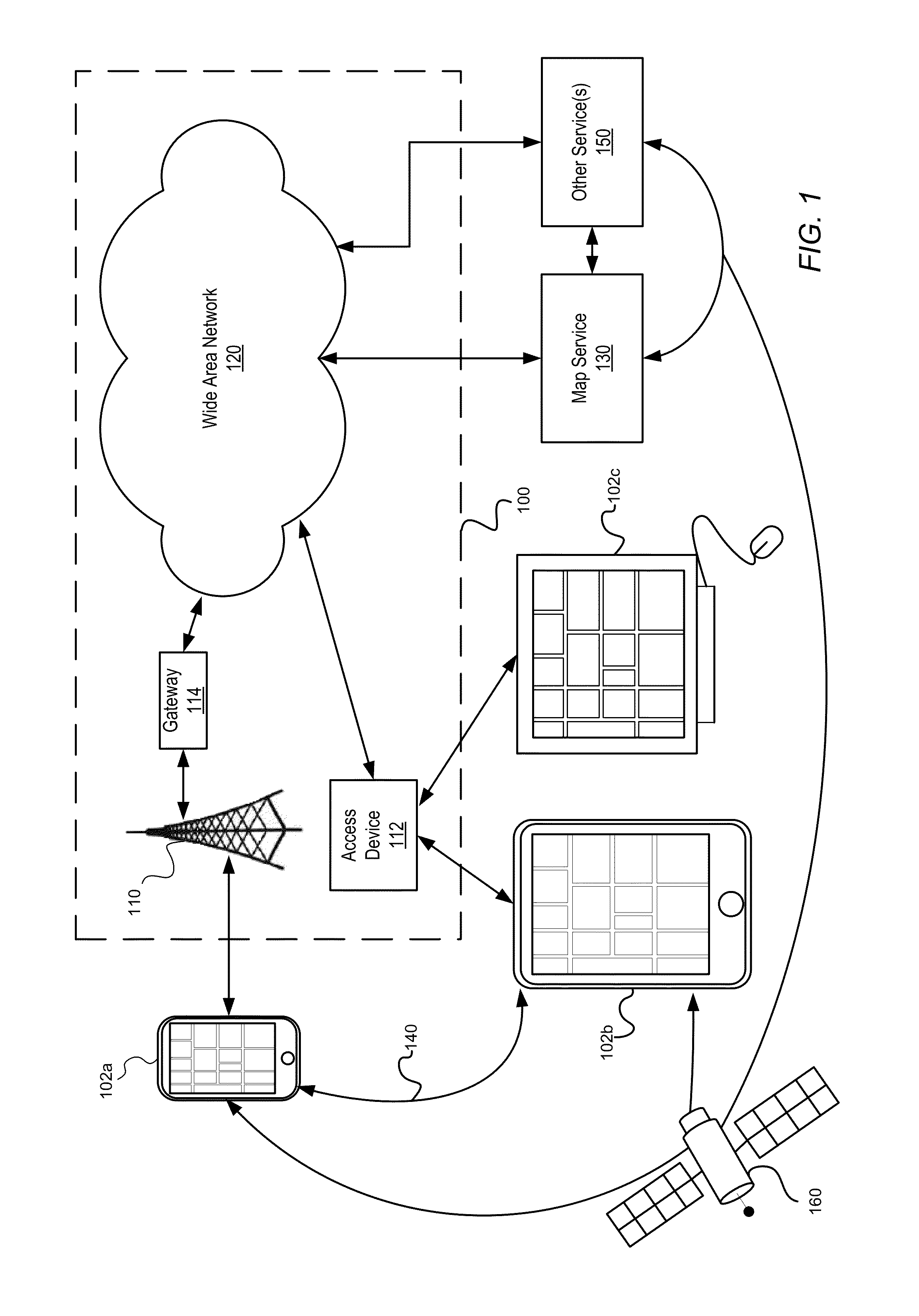 Method, system and apparatus for rendering a map with adaptive textures for map features