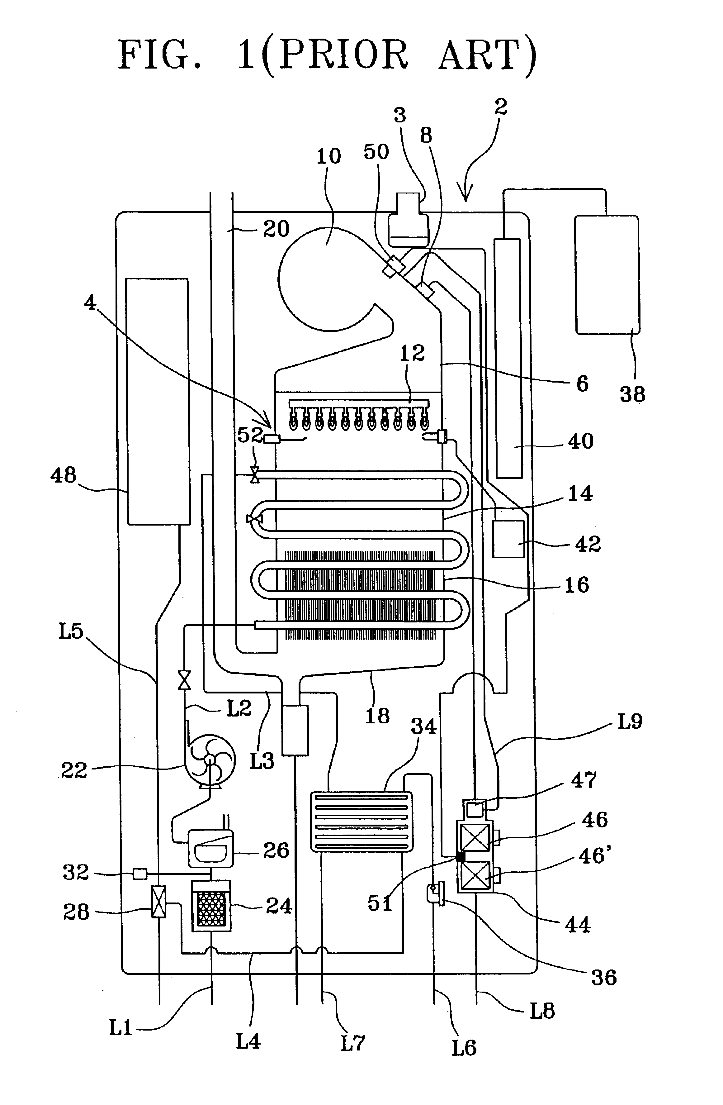 Air-proportionality type boiler