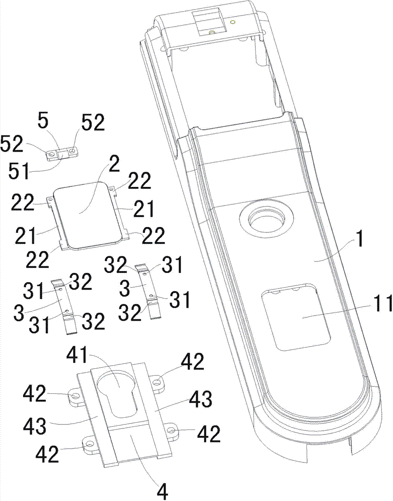 Door lock key cylinder cover mechanism