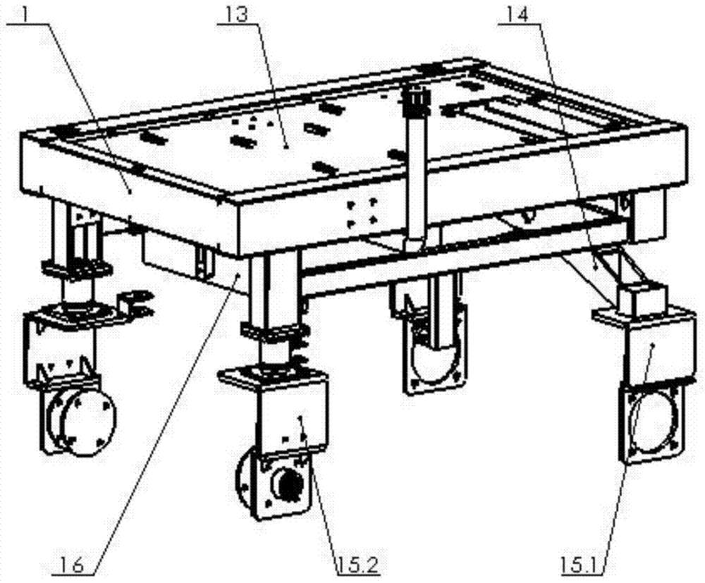 Fully hydraulic wheeled field information collection platform