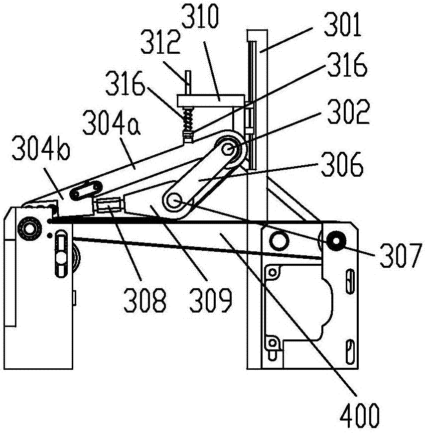 Conveying vegetable pressing device