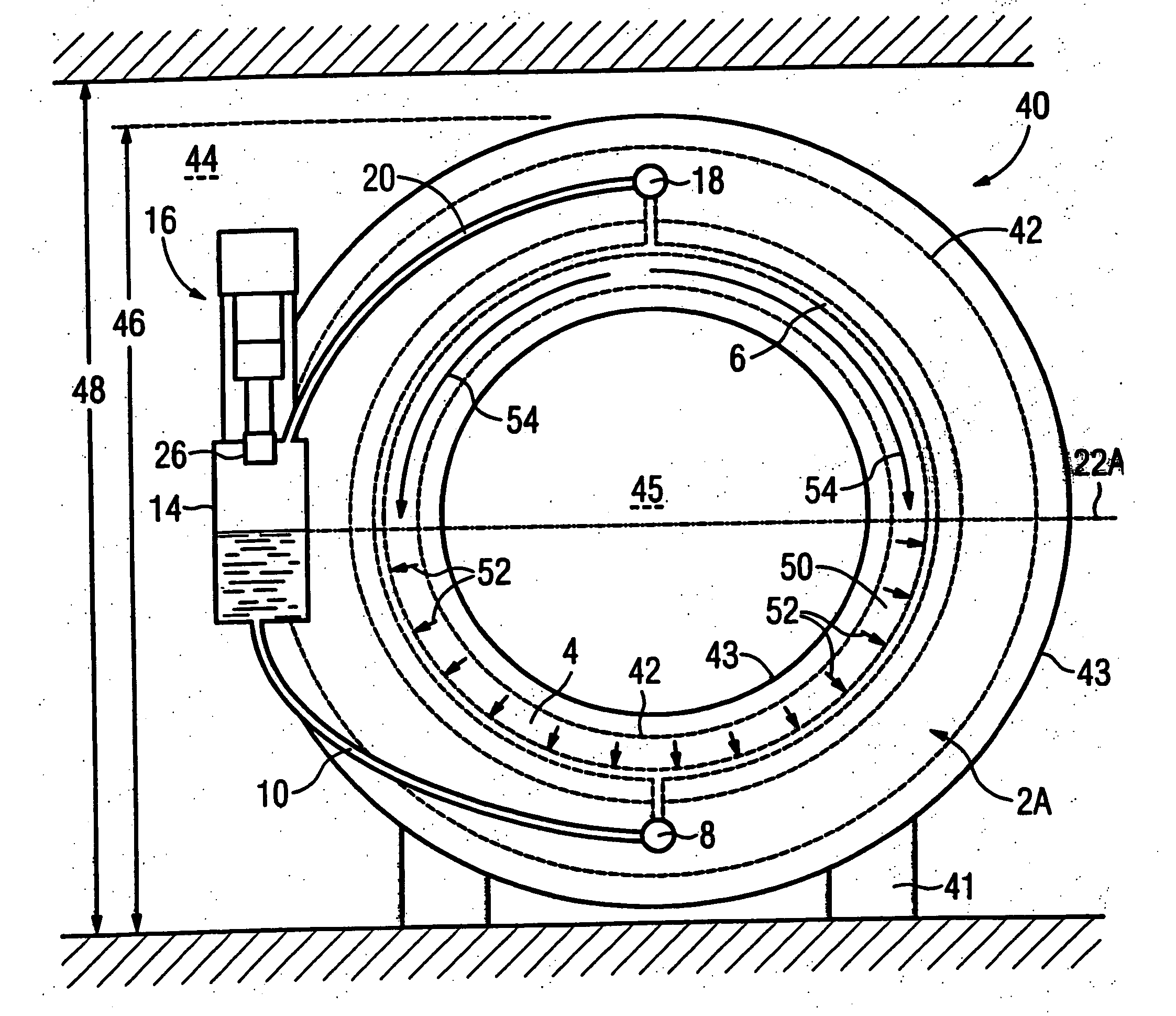 Spacing-saving superconducting device