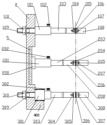 A three-dimensional adjustable laser beam expander focusing device