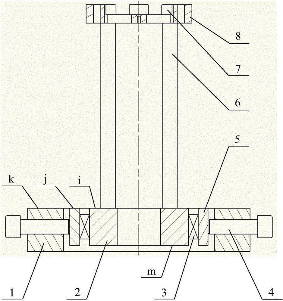 Non-load-sharing piezoelectric thrust test device