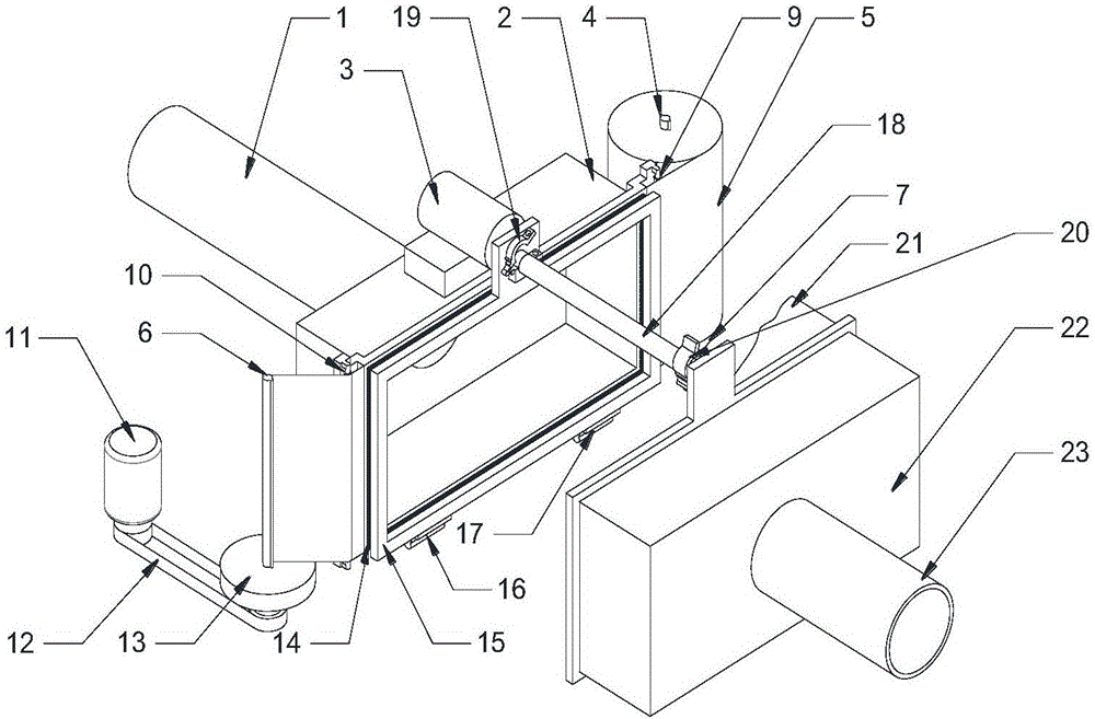 Active filtering system for automobile exhaust particle emissions