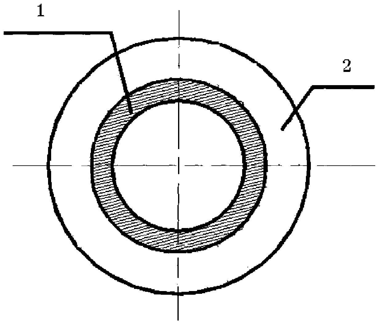 Composite roll outer periphery material and preparation method thereof