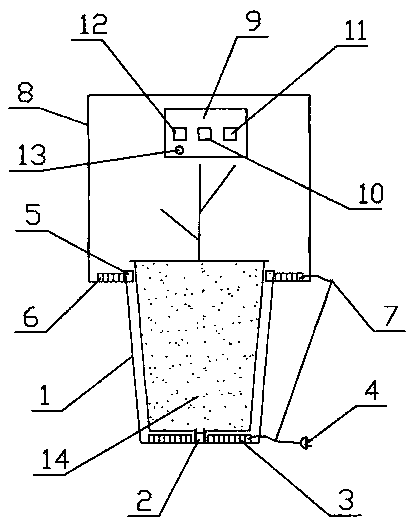 Automatic temperature control flowerpot thermal insulation cover