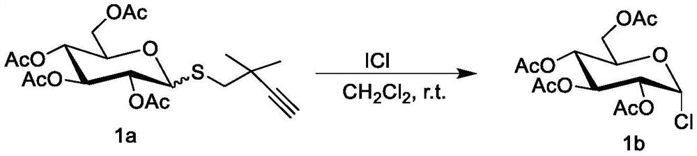 A kind of method for preparing halogenated sugar under mild conditions