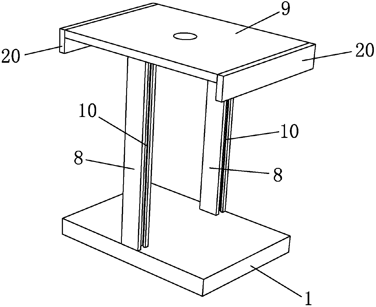 Leachate collection device for ecological remediation of sanitary landfill and construction method for leachate collection device