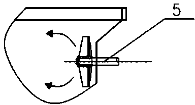 Thorough cut sludge elutriation separator stirring device