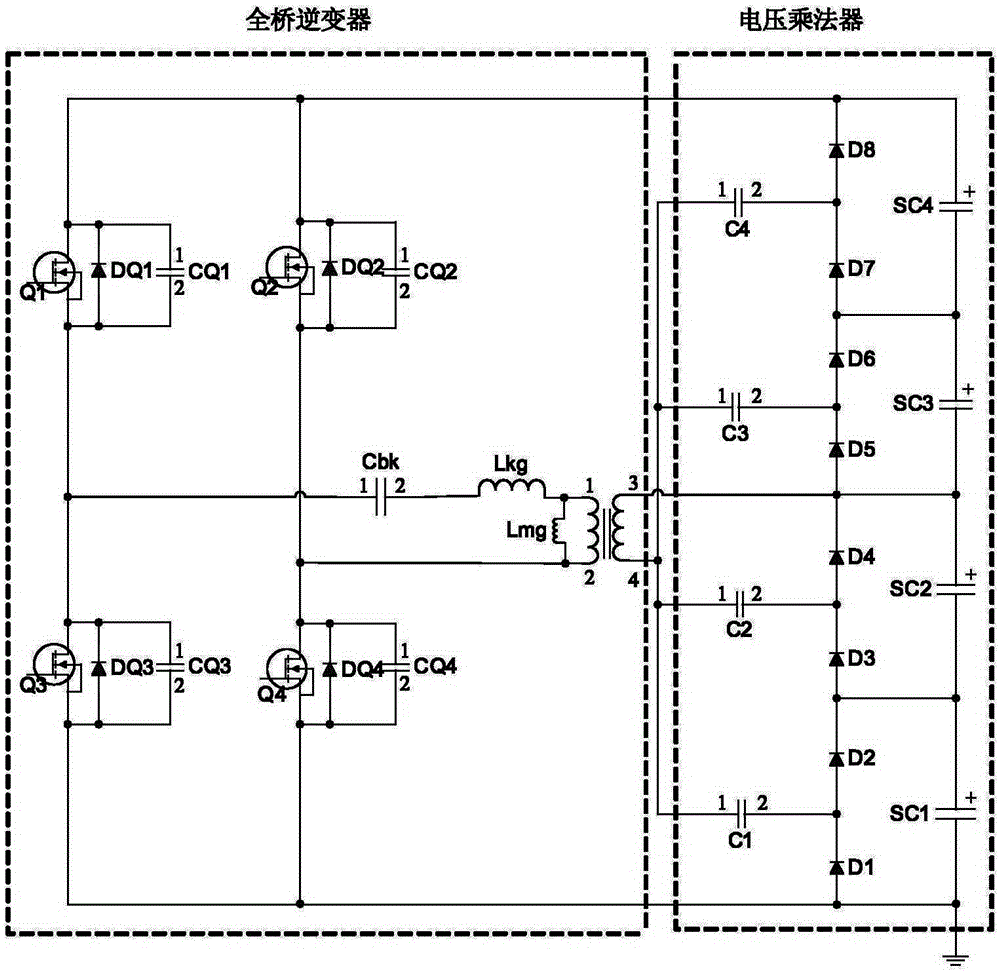 A voltage equalizing circuit with supercapacitors in series