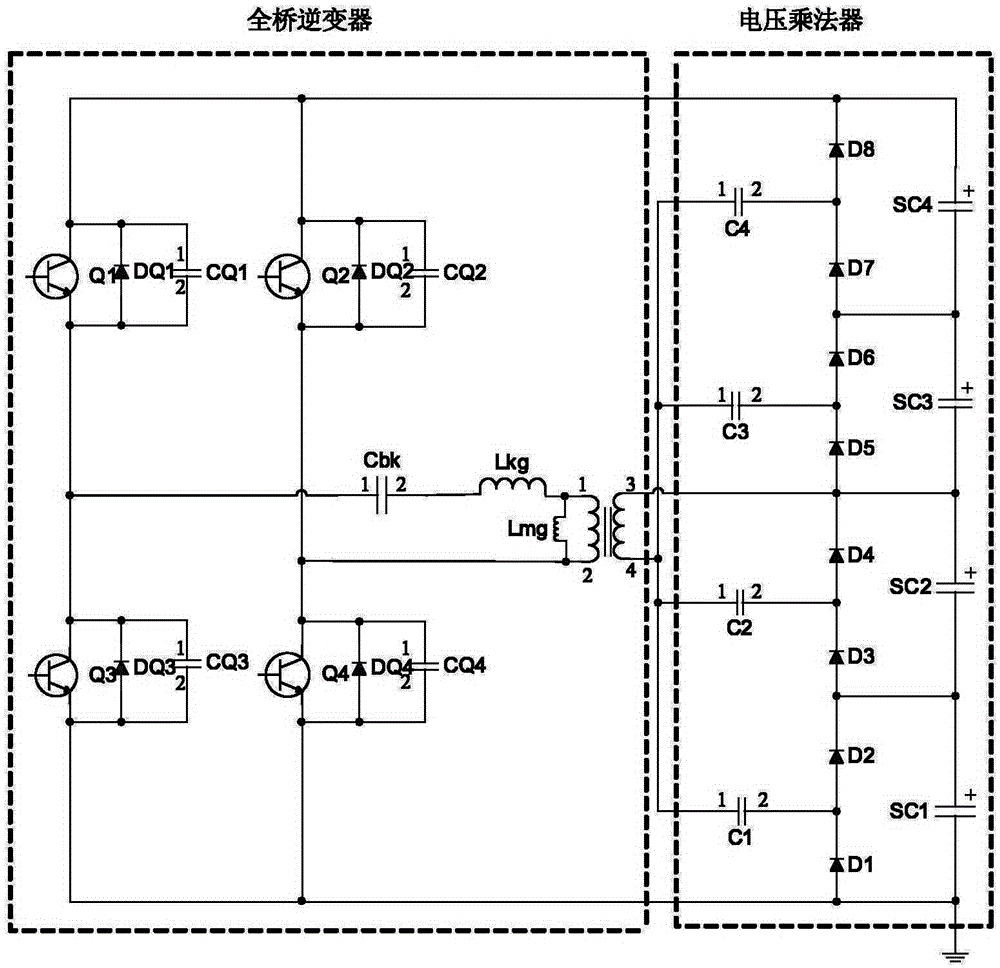 A voltage equalizing circuit with supercapacitors in series