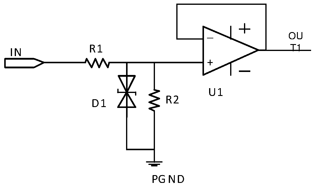 Analog acquisition lightning protection circuit - Eureka | Patsnap