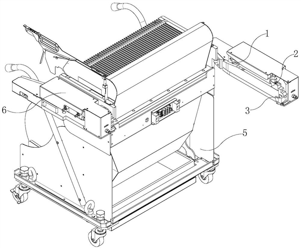 Flexible self-locking positioning device of trolley