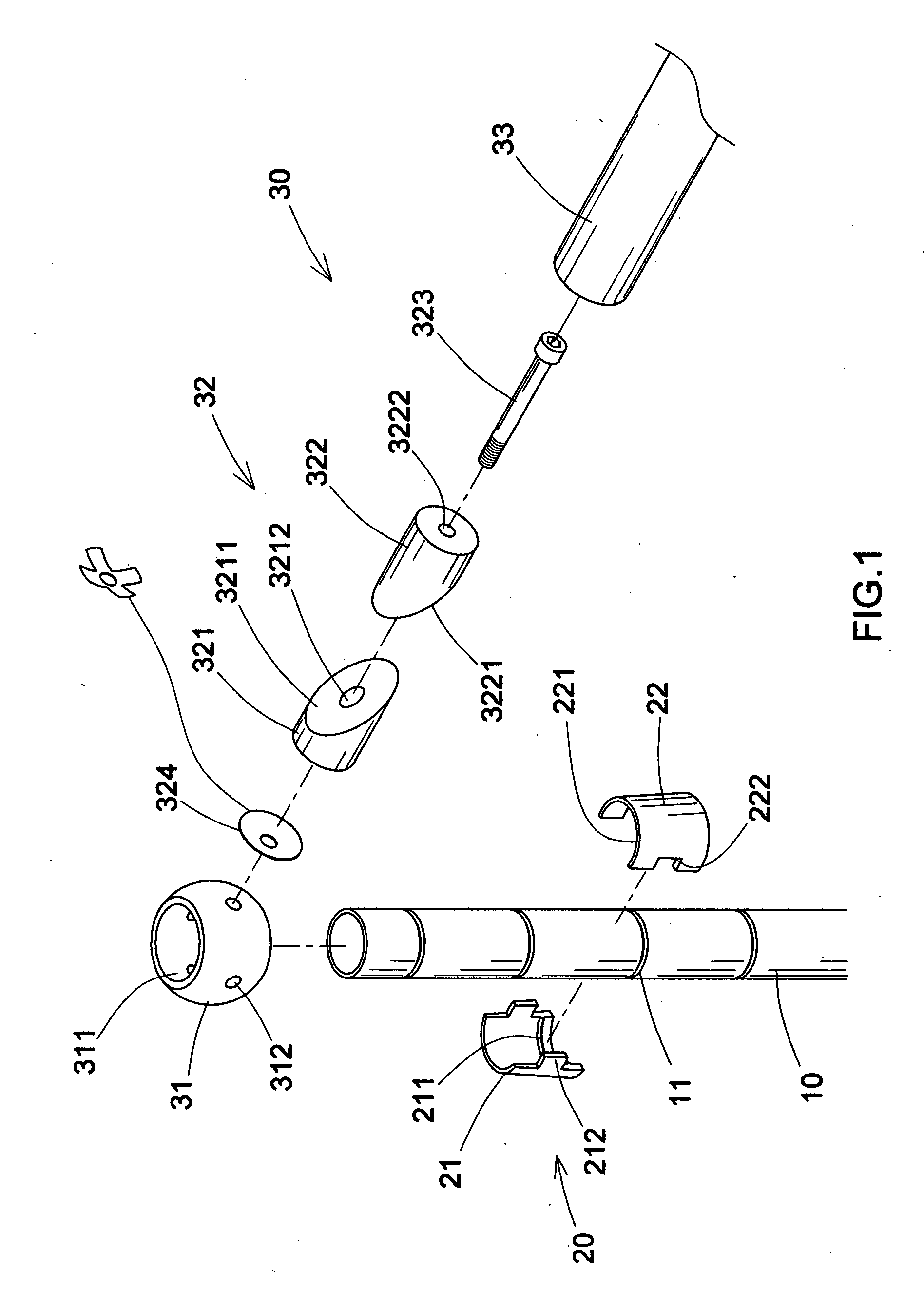 Easily assembled and detached tube connecting assembly