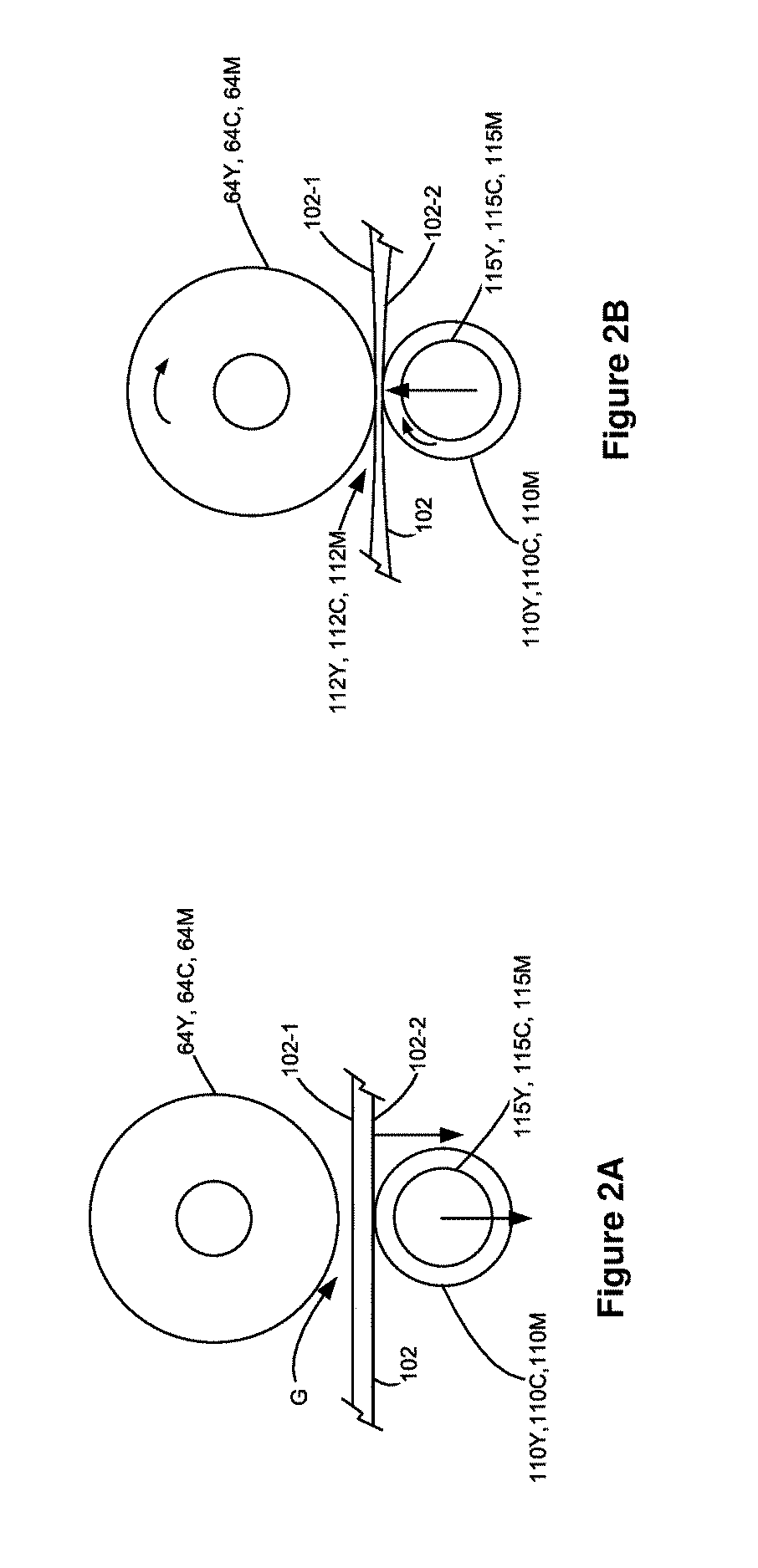 Method to control transfer of black and color toned images during simplex printing