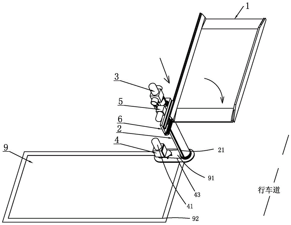 Three-dimensional parking device and its platform