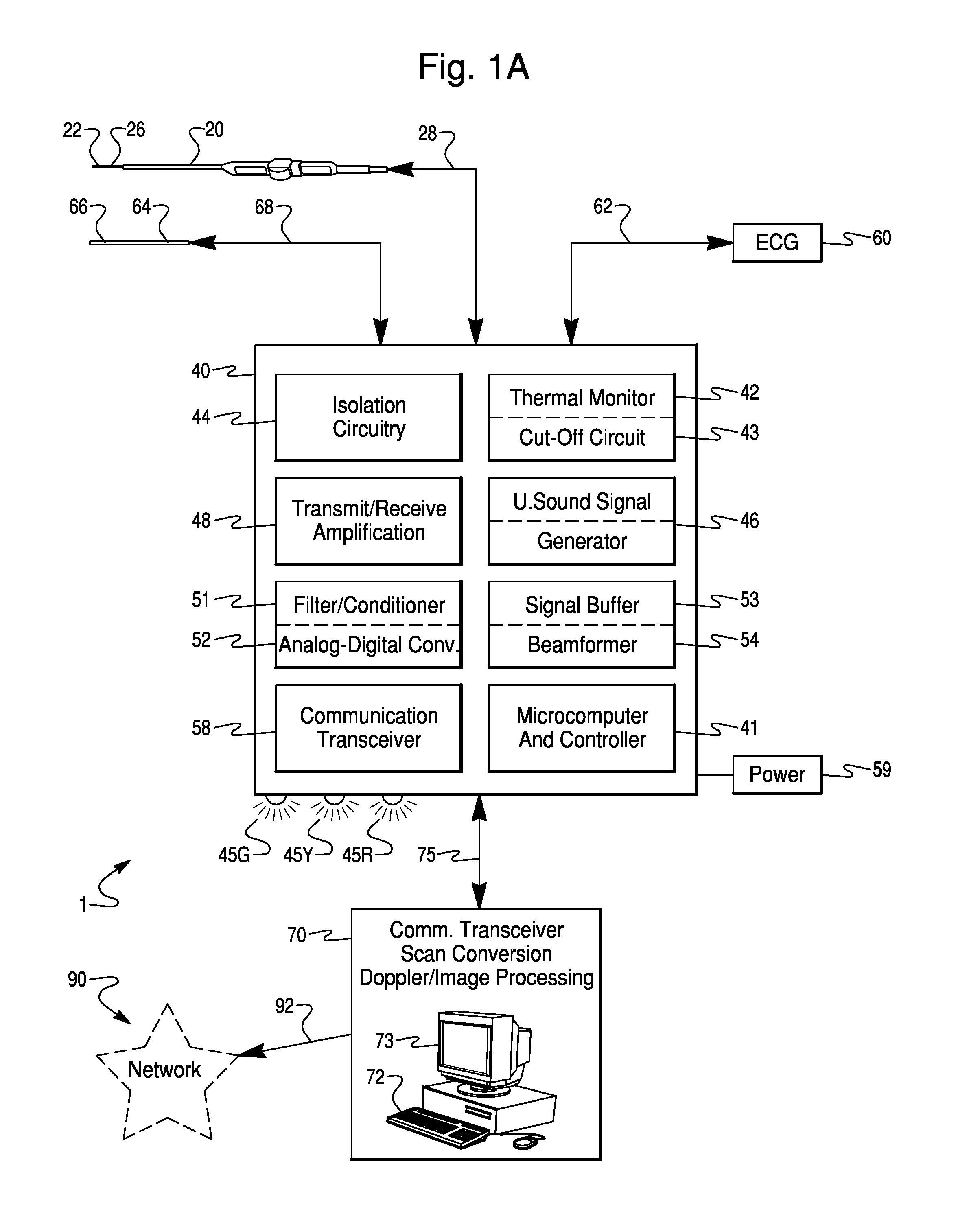 Integrated Beam Former And Isolation For An Ultrasound Probe
