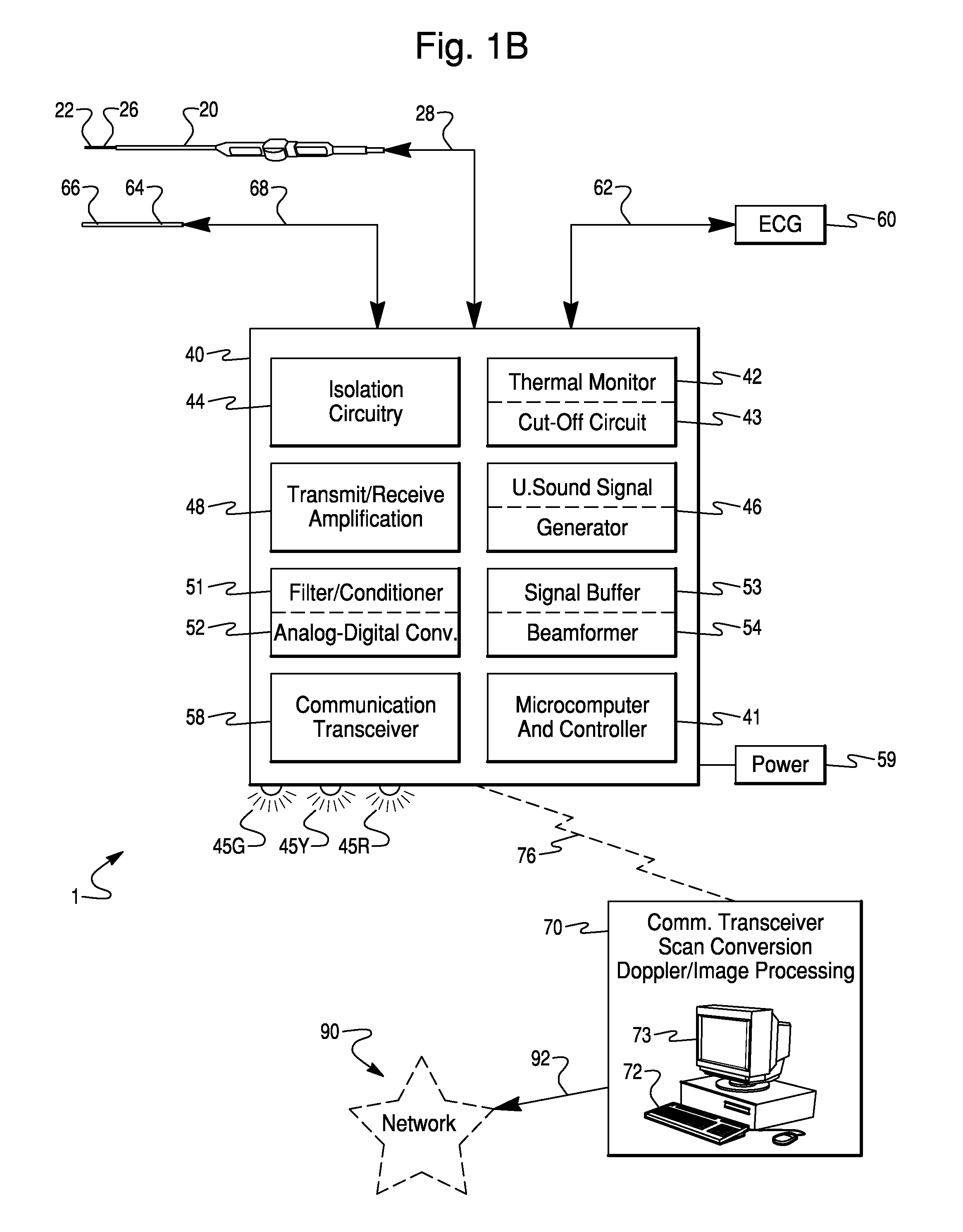 Integrated Beam Former And Isolation For An Ultrasound Probe