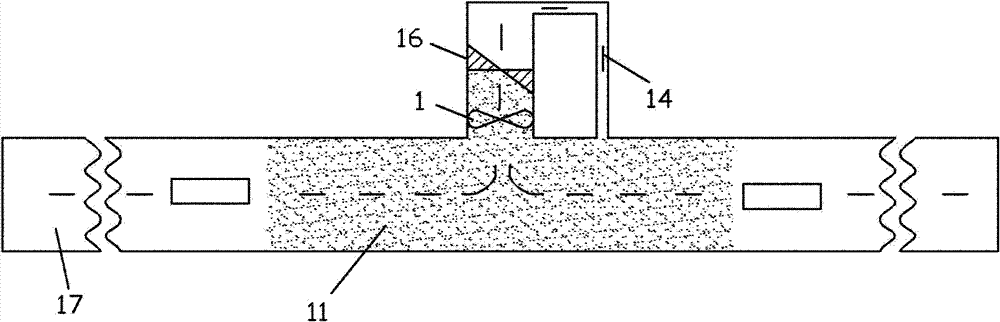 Waste gas purifying system for highway tunnel