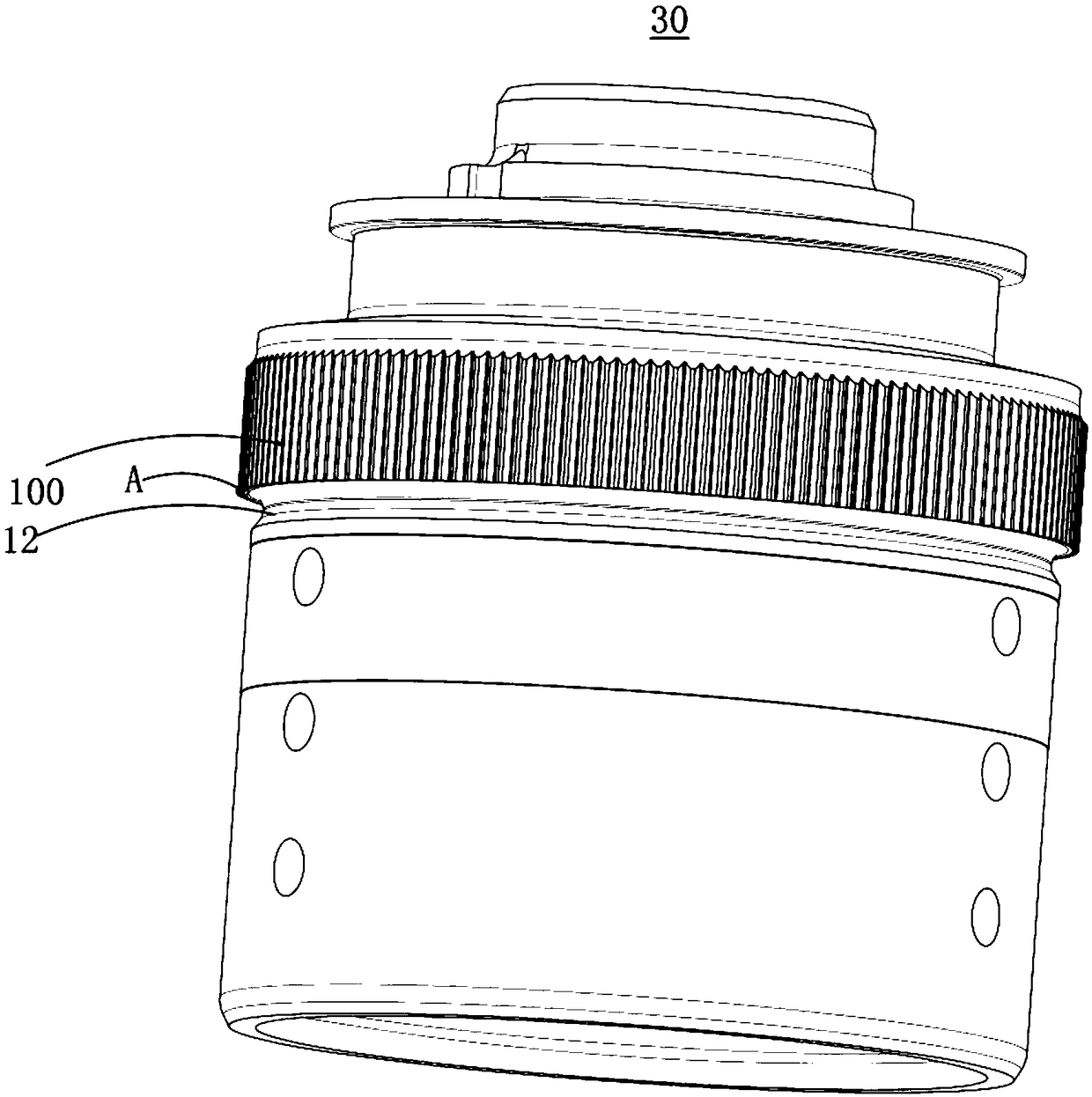 Connecting structure, sleeve, connecting structure machining process and automatic transmission