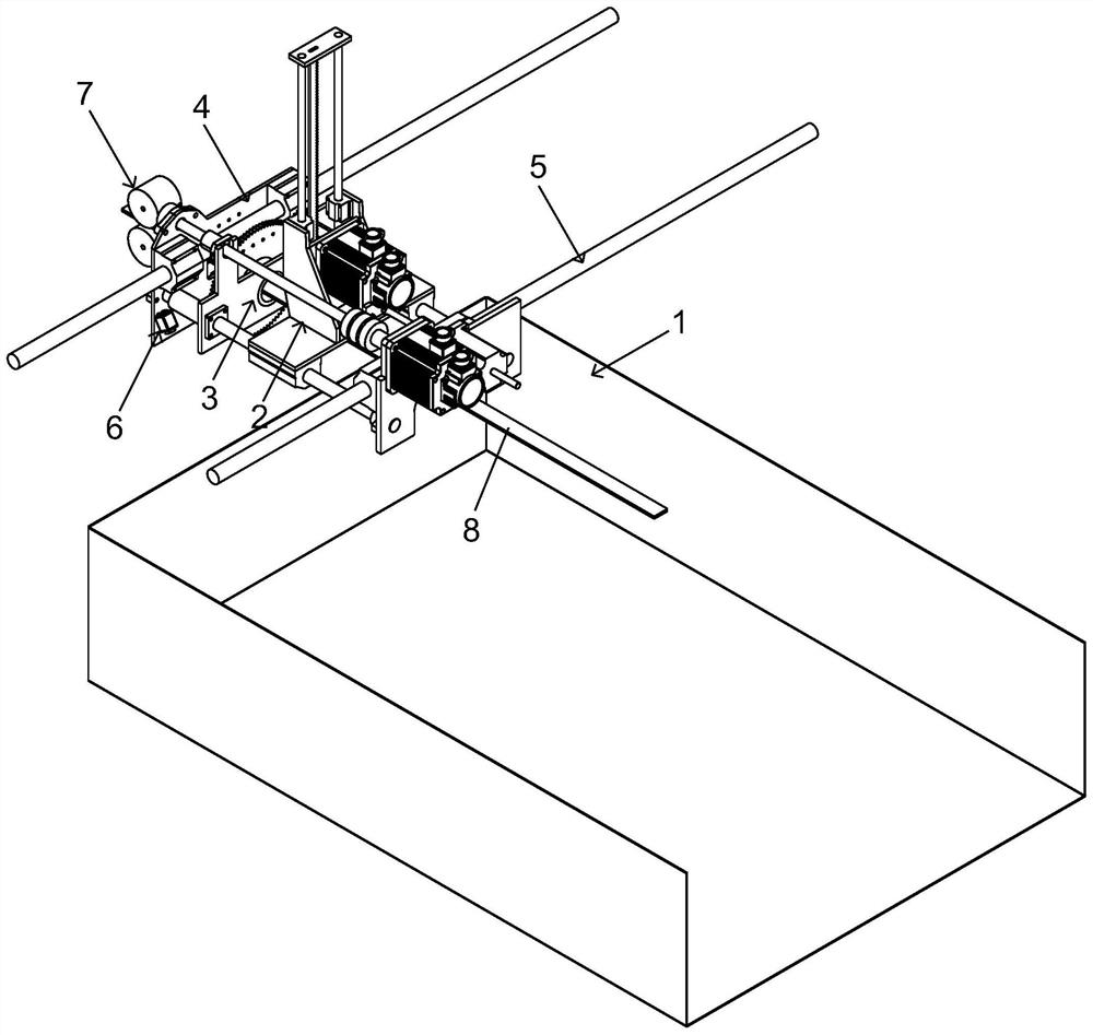 Full-automatic bamboo cane feeding device