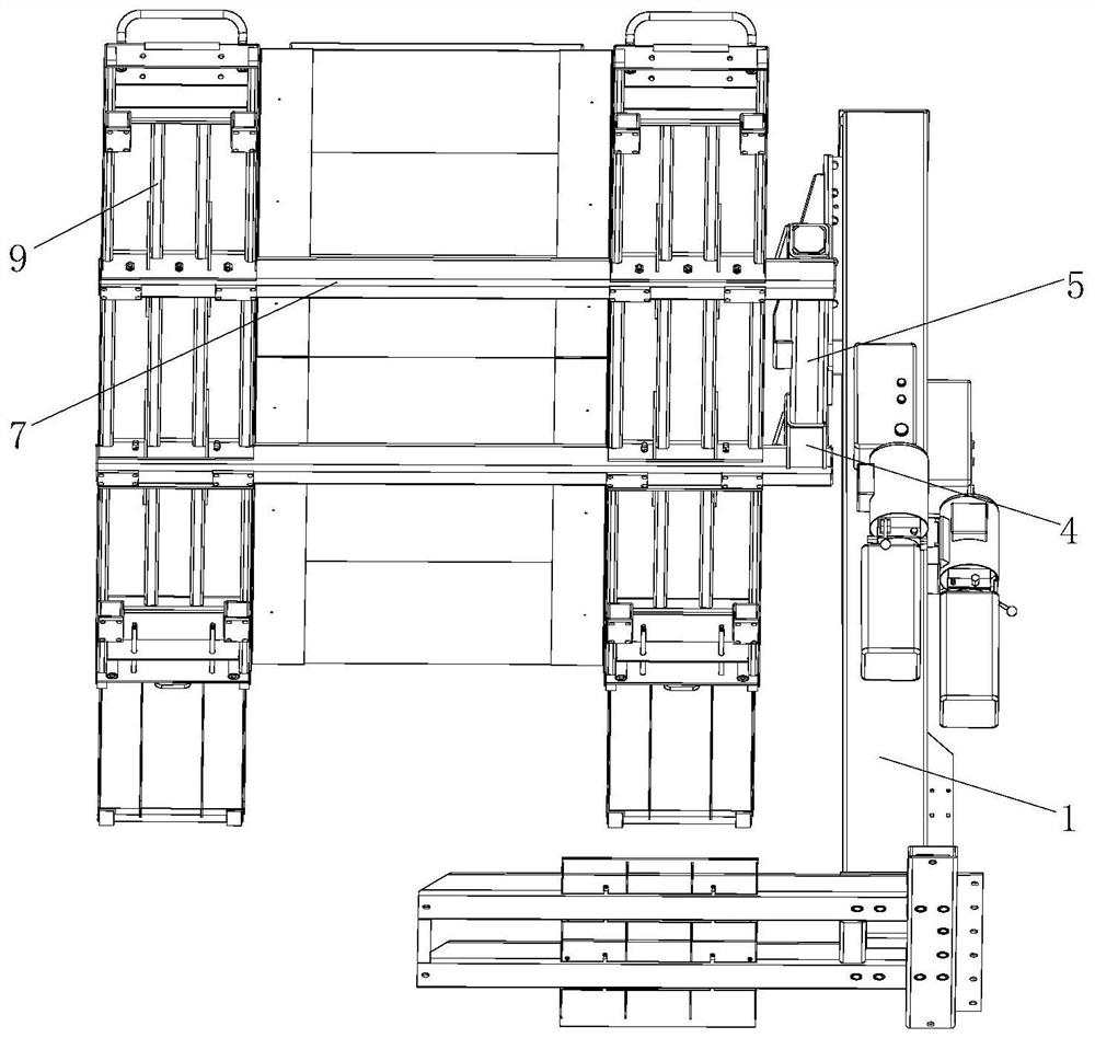 Lifting type single-column parking garage
