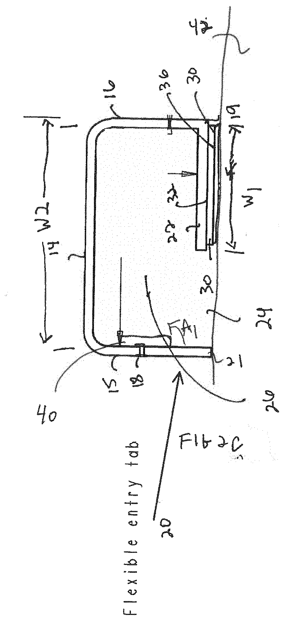 Wire Management System with Flexible Tab