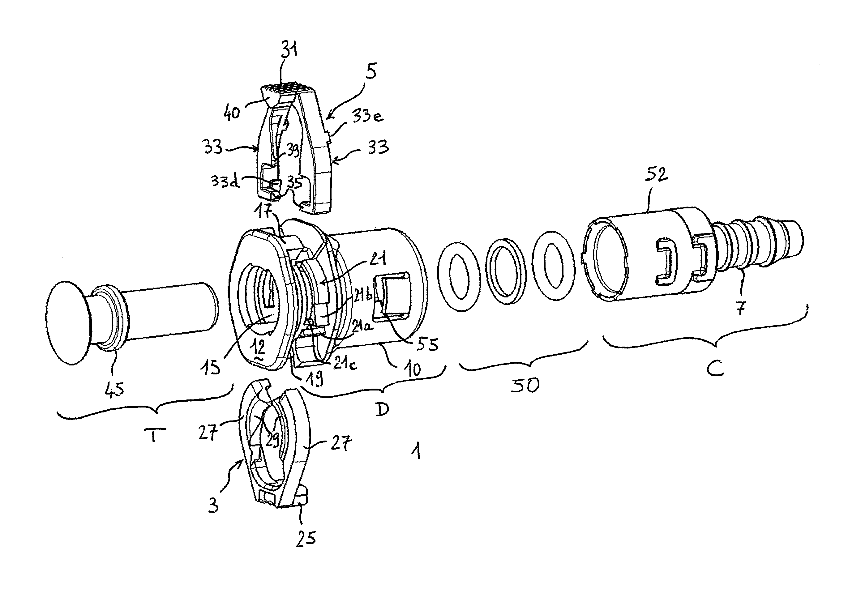 Snap-on coupling for connecting a fluid pipe to a rigid end fitting with a connection indicator and method of inspecting this connection