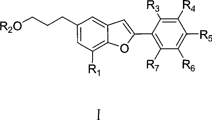 Egonol type benzofuran and novel use in pharmacy of glycosides thereof