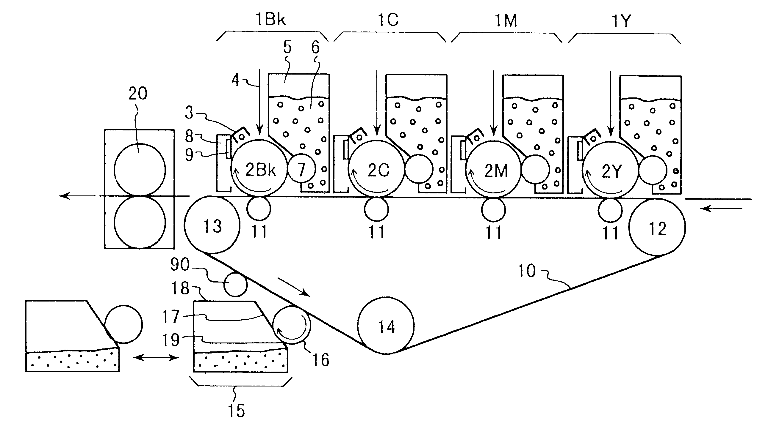 Image forming apparatus, transfer belt unit, cleaning device and cleaner unit used for image forming apparatus