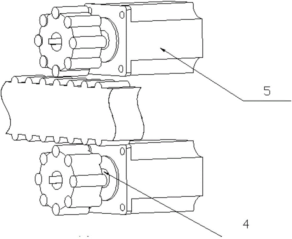 Dual-magnet-wheel non-contact advancing driving device with permanent-magnet poles symmetrically arranged at intervals