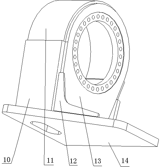 Spliced welding device for speed reduction machine seat