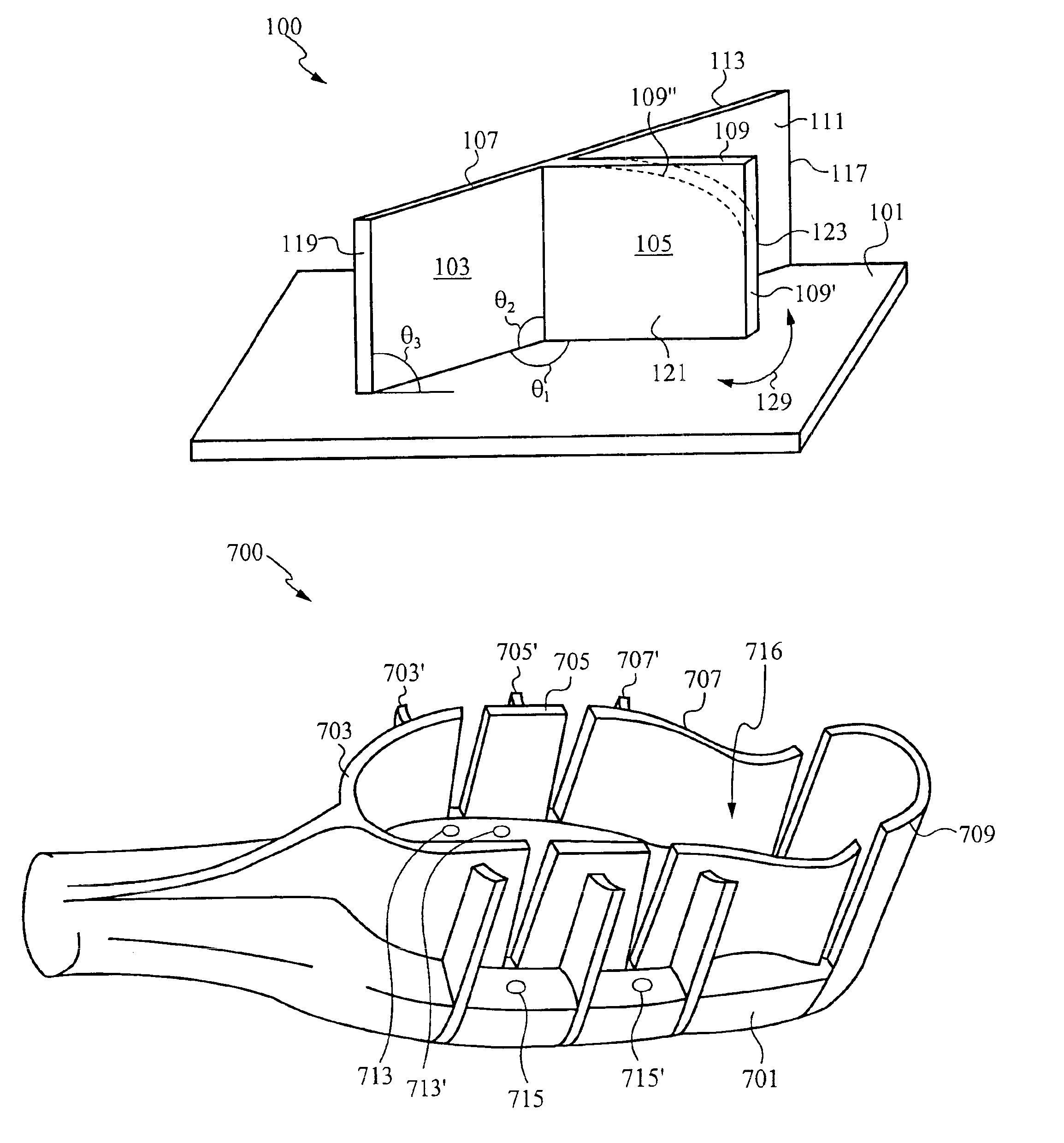 Multi-directional wiping elements and device using the same