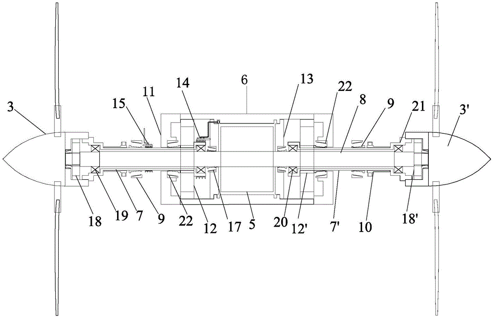 A high-efficiency integrated dual-rotor bidirectional generator device