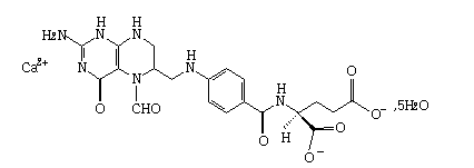 Injection calcium folinate composite and preparation method thereof